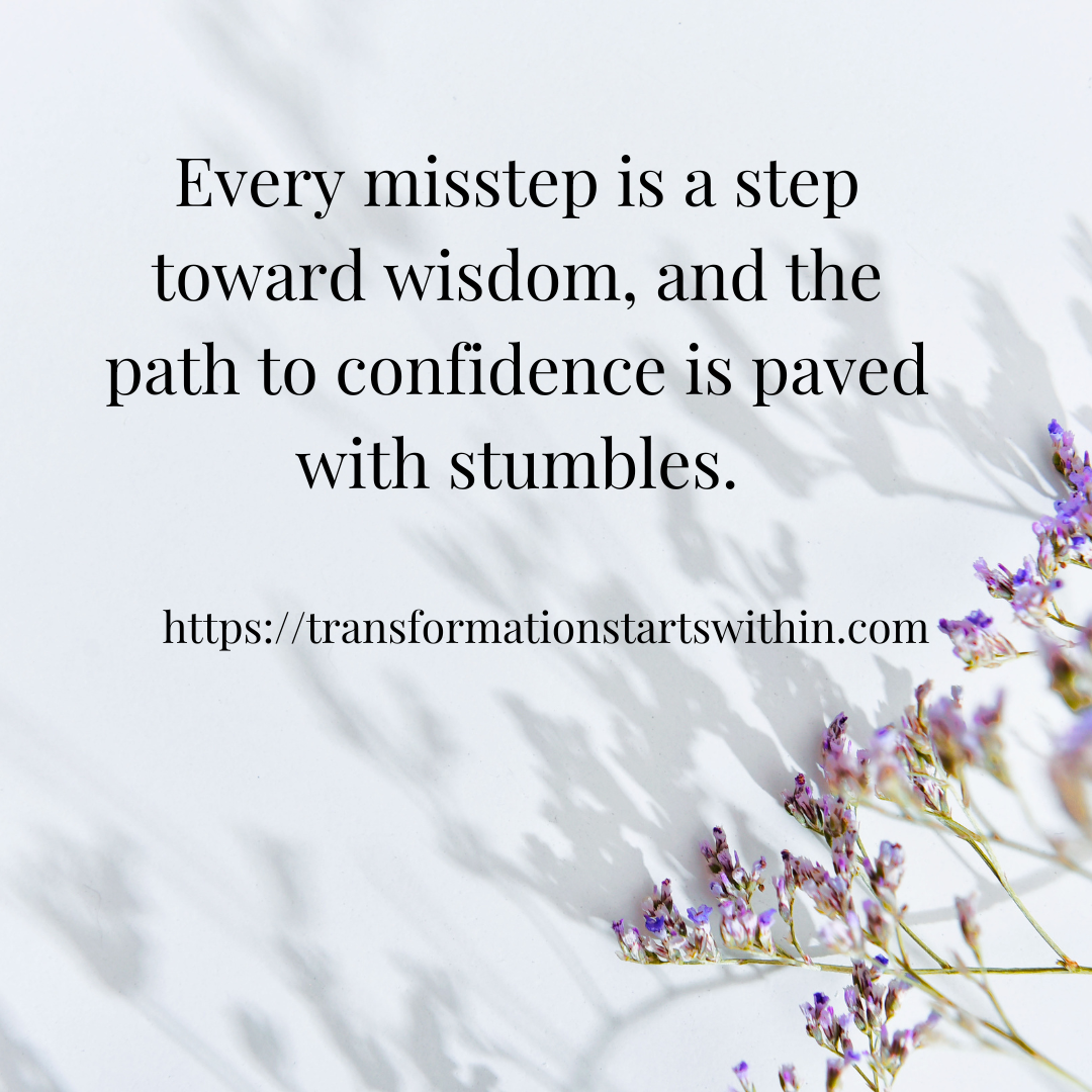 light background flour on side - stumblings are wisdom